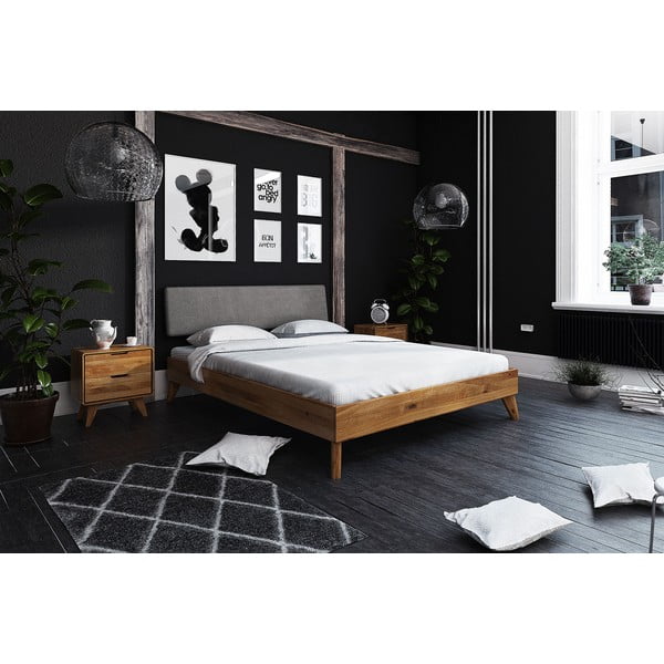 Hrastova zakonska postelja 140x200 cm Greg 3 - The Beds-image-3