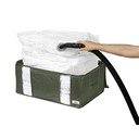 Vakuumska tekstilna škatla za shranjevanje oblačil 65x45x27 cm Ecologik – Compactor