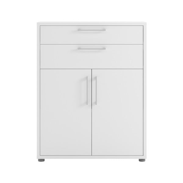 Bela modularna knjižna omara 89x113 cm Prima - Tvilum-image-2