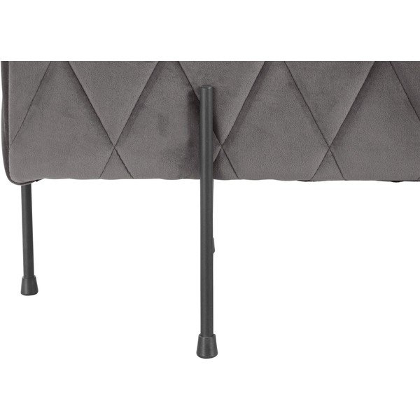 Siva žametna klop Toni - Støraa -image-3