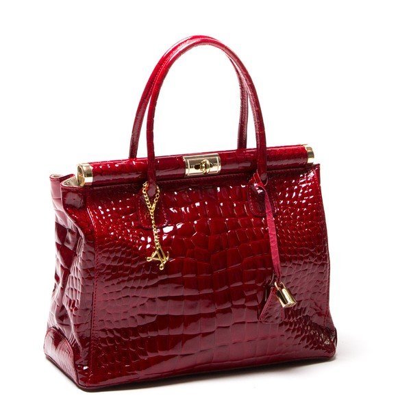 Luisa Vanini 613 Rosso usnjena torbica-image-2