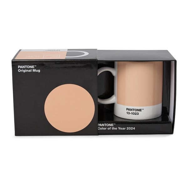 Oranžna keramična skodelica 375 ml Peach Fuzz 13-1023 – Pantone-image-1
