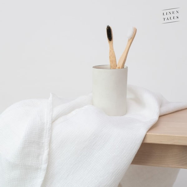 Bela lanena brisača 30x30 cm - Linen Tales-image-2