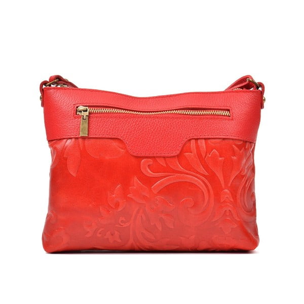 Rdeča usnjena torbica Renata Corsi Erica