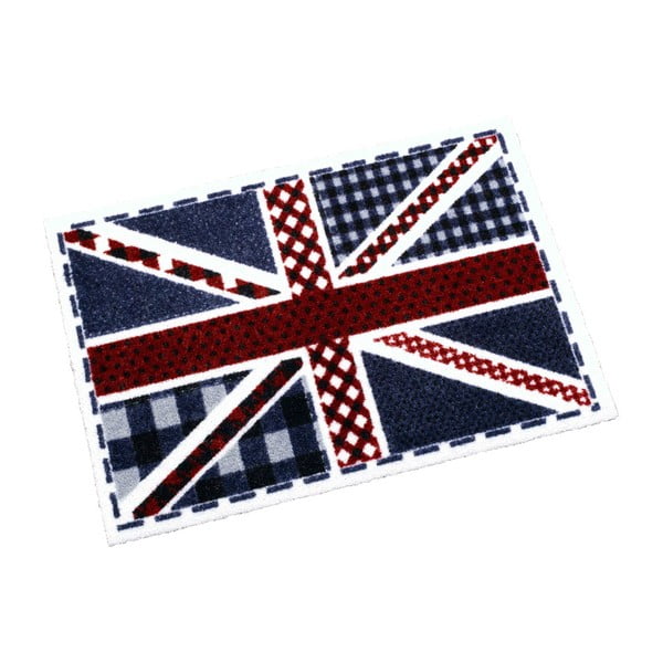 Modra in rdeča preproga Zala Living Britanska zastava, 50x70 cm