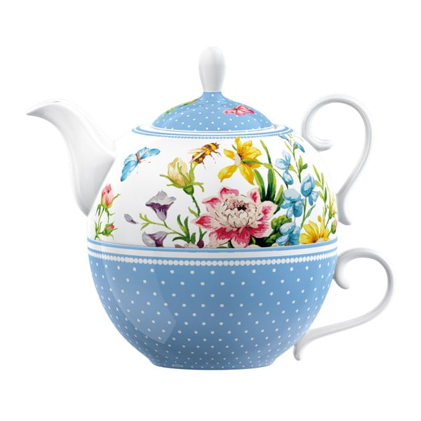 Porcelanska skodelica s čajnikom Creative Tops English Garden