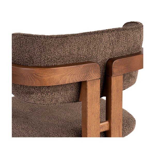 Rjav jedilni stol z nasloni za roke Toscana – Kalune Design-image-4
