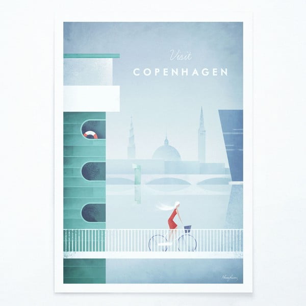 Plakat Travelposter Copenhagen, 50 x 70 cm