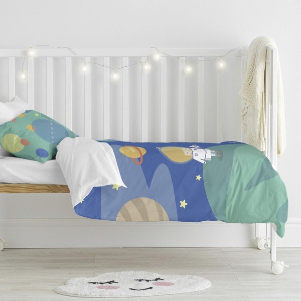 Otroška bombažna posteljnina Happynois Astronaut, 115 x 145 cm-image-1