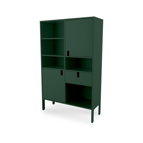 Temno zelena knjižna omara Tenzo Uno, višina 176 cm-image-2