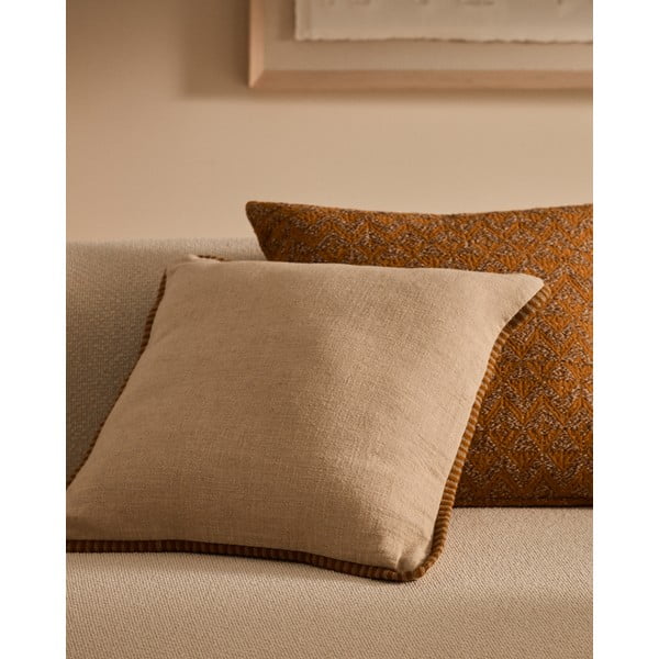 Prevleka za blazino iz mešanice lana 45x45 cm Ardit – Kave Home-image-1