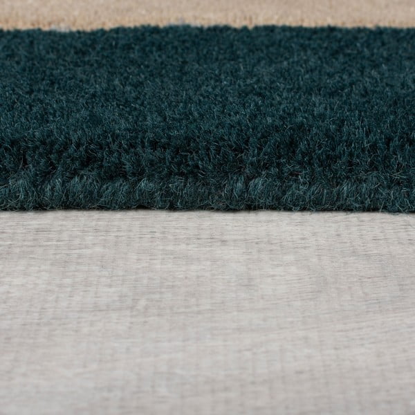 Temno zelena ročno tkana volnena preproga 150x240 cm Labyrinth Shaped – Flair Rugs-image-4