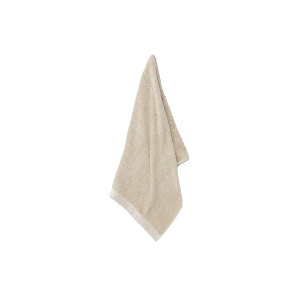Bež frotirna bombažna brisača 50x100 cm Comfort – Södahl-image-2