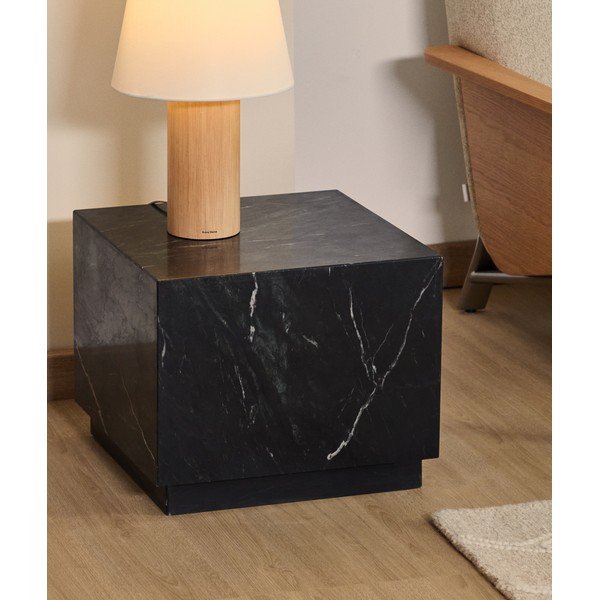 Marmorna stranska mizica 50x50 cm Sorein – Kave Home-image-3