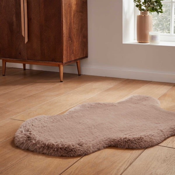 Svetlo rjavo sintetično krzno 60x90 cm Super Teddy – Think Rugs-image-2