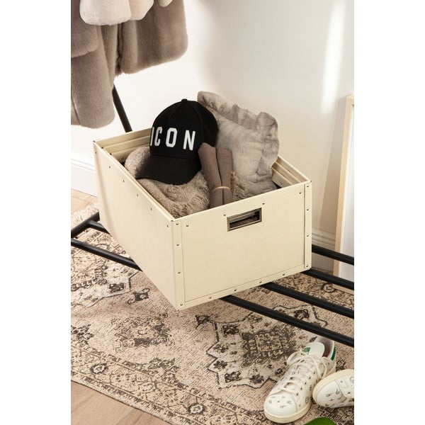 Bež kartonaste škatle za shranjevanje v kompletu 3 ks Ture – Bigso Box of Sweden-image-1