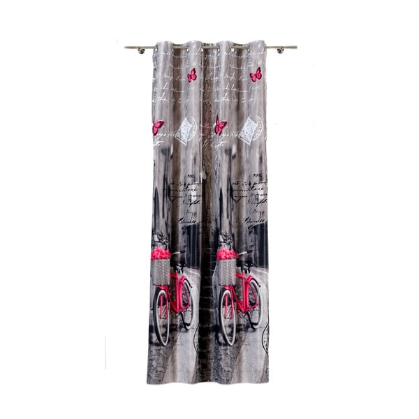 Siva zavesa 140x245 cm Mercato – Mendola Fabrics-image-2