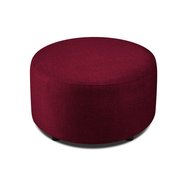 Bordo žametni puf Mazzini Zofe Debbie, ø 68 cm-image-2