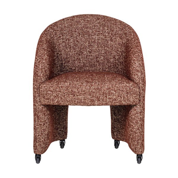 Oblazinjen pisarniški stol v barvi terakote Cordo – WOOOD-image-2