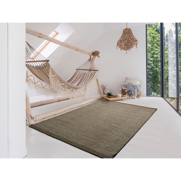 Rjava volnena preproga Universal Kiran Liso, 160 x 230 cm-image-1