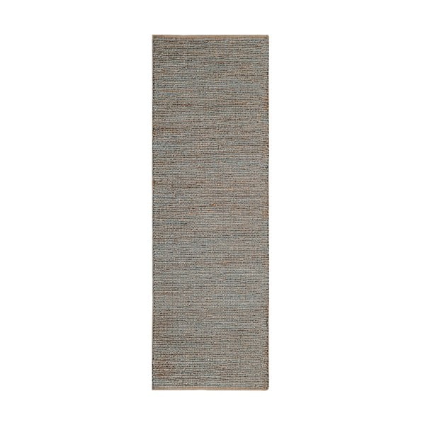 Svetlo siv ročno tkan tekač iz jute 66x200 cm Soumak – Asiatic Carpets