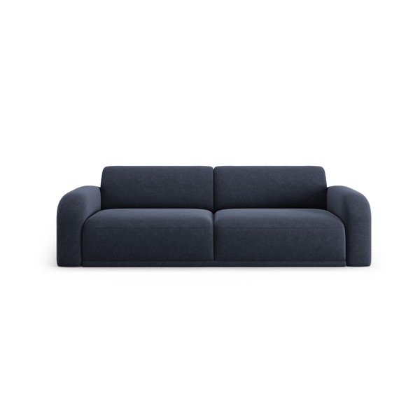 Temno modra žametna sedežna garnitura 242 cm Erin – Micadoni Home