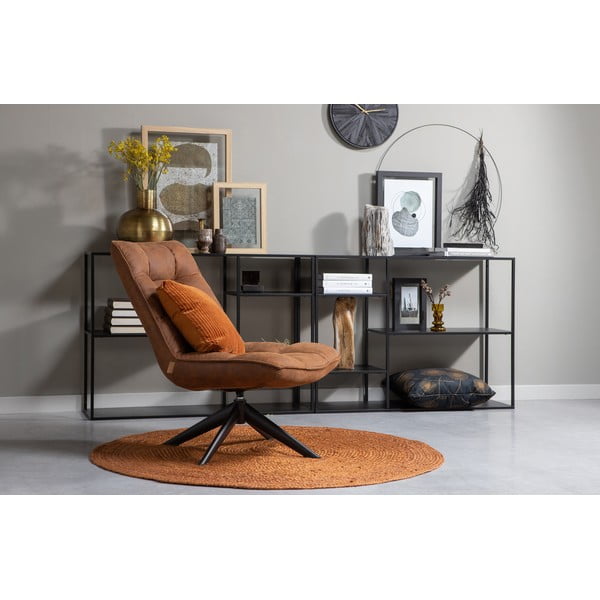 Rjava preproga iz jute WOOOD Ross, ø 150 cm-image-1