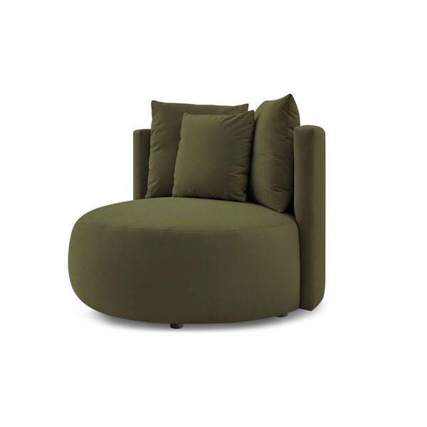 Zelen žameten fotelj Cesar – Bobochic Paris