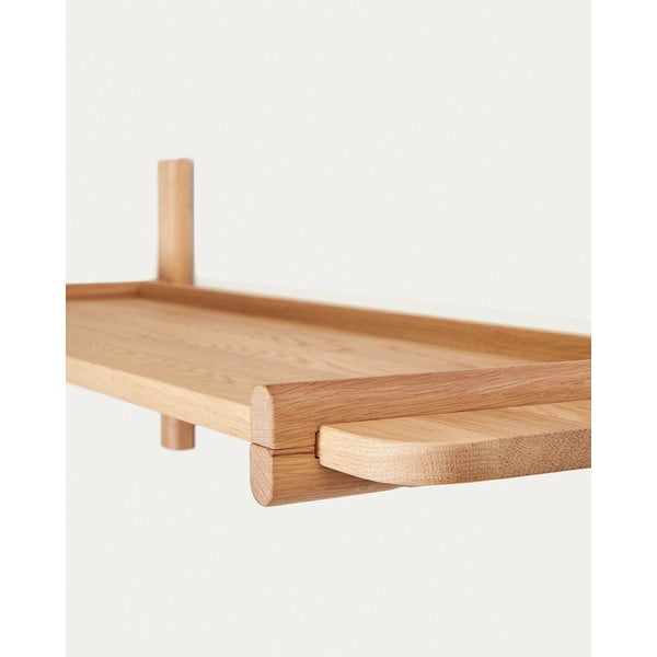 Sistem modularnih polic iz masivnega hrasta v naravni barvi 110x28 cm Sitra – Kave Home-image-3
