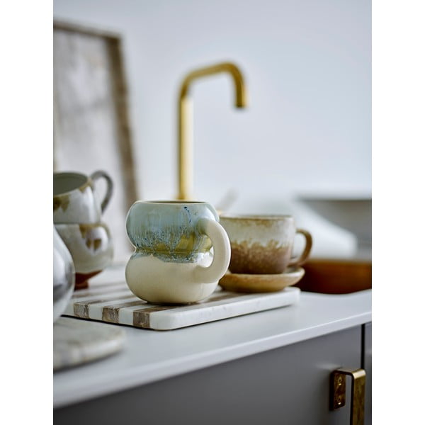 Modro-kremno bele skodelice v kompletu 4 ks iz kamenine 400 ml Luna – Bloomingville-image-3