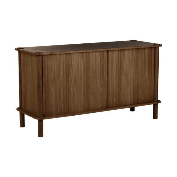 Rjava komoda iz masivnega hrasta z drsnimi vrati 135x73,5x48 cm Italic – UMAGE-image-3