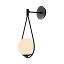 Črna stenska svetilka ø 15 cm Arch – Squid Lighting