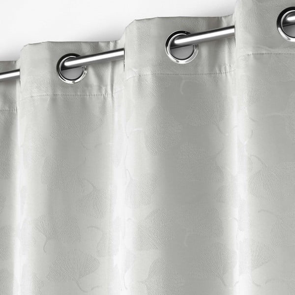 Svetlo siva zatemnitvena zavesa iz žakarja 140x260 cm Lunella – douceur d'intérieur-image-1