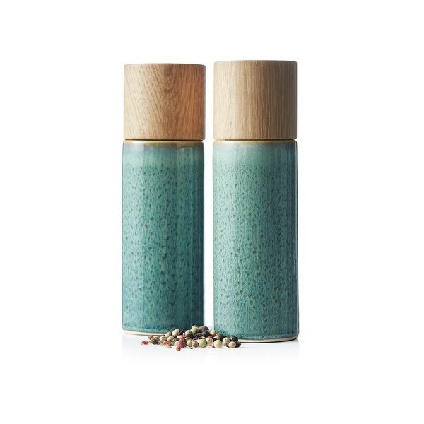 Zelen keramičen komplet mlinčkov za poper in sol 2 ks Gastro Green – Bitz-image-3