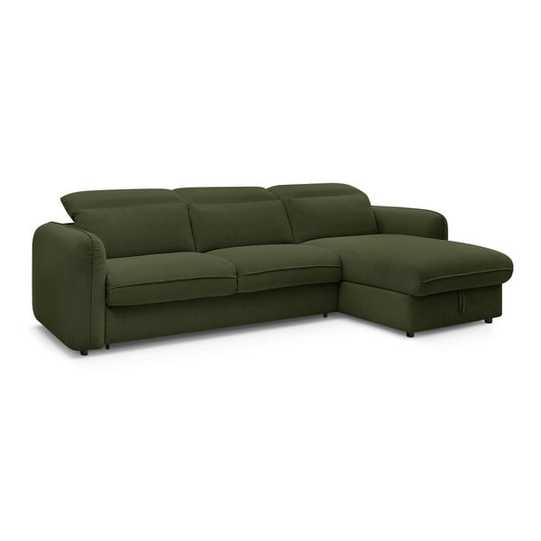 Zelena raztegljiva kotna sedežna garnitura (s kotom po izbiri) Achille – Bobochic Paris-image-3