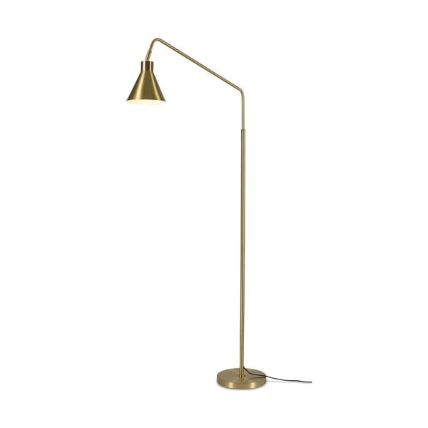 Stoječa svetilka v zlati barvi s kovinskim senčnikom (višina 153 cm) Lyon – it's about RoMi