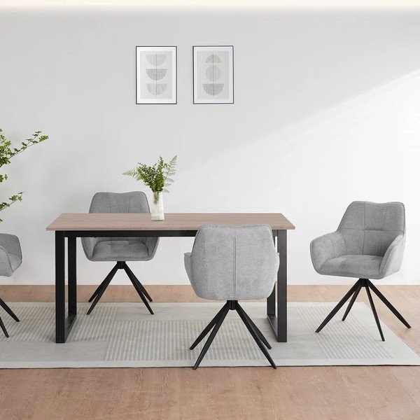 Jedilna miza z mizno ploščo v hrastovem dekorju 90x160 cm Luton – Støraa-image-2