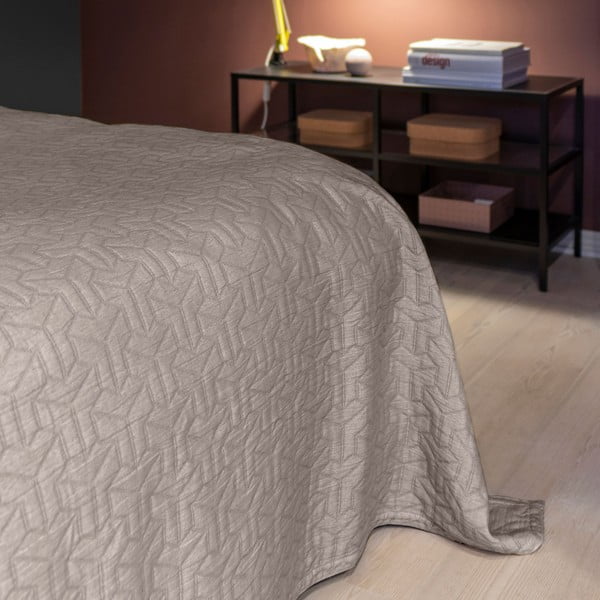 Sivo pregrinjalo iz recikliranega bombaža 140x250 cm Trio - Mette Ditmer Denmark-image-1