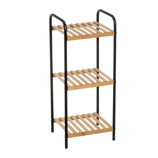 Bambusov regal v črni in naravni barvi30x75 cm – Casa Selección