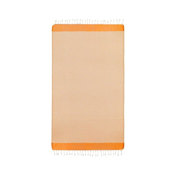 Oranžna brisača za hamam stran, 100 x 180 cm-image-2