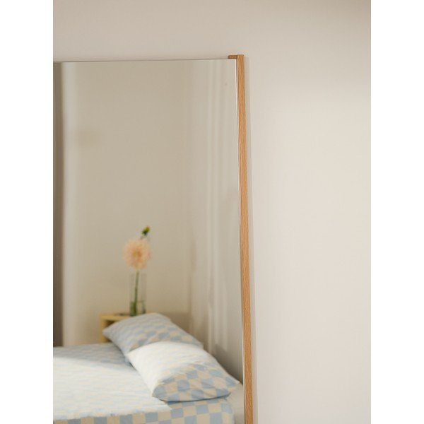 Stensko ogledalo z lesenim okvirjem 60x160 cm Lun – noo.ma-image-3