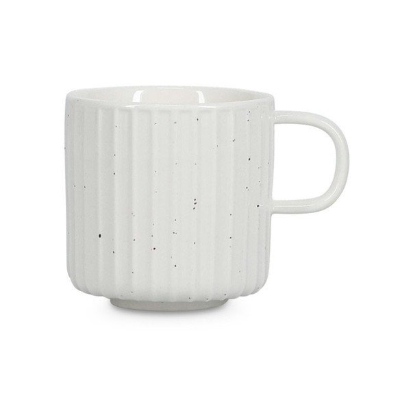 Bela skodelica iz porcelana new bone china 205 ml Ora Gloss – Salt&Pepper