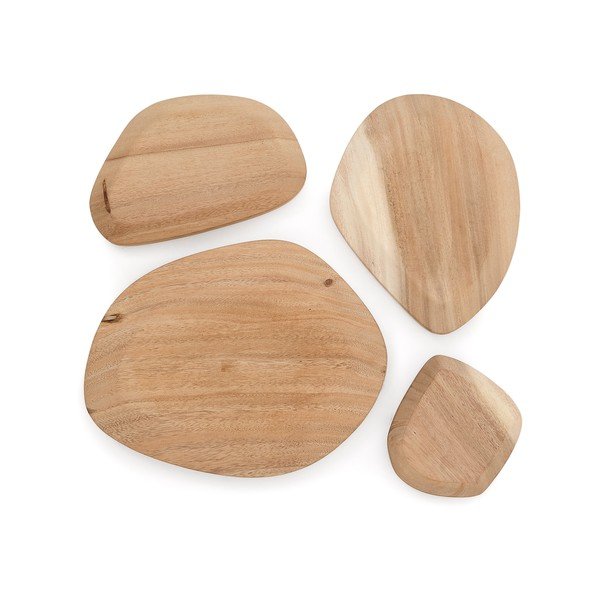 Lesene stenska dekoracija v kompletu 4 ks Selem – Kave Home-image-4