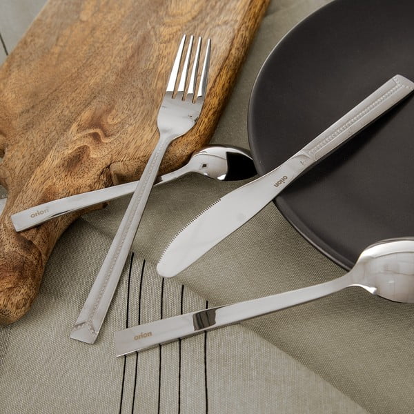 Pribor iz nerjavečega jekla v srebrni barvi 24 ks Bright – Orion-image-1