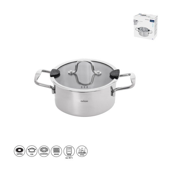 Lonec iz nerjavečega jekla s pokrovko 3 l Venice – Orion-image-3