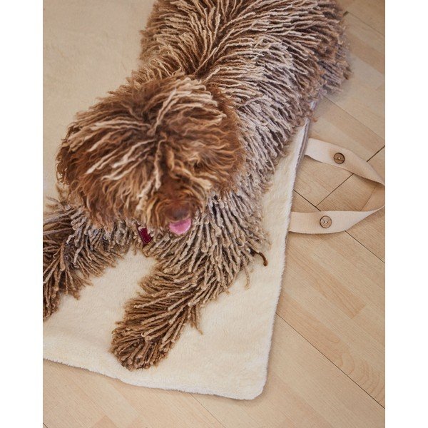 Rjava odeja za hišne ljubljenčke 60x80 cm Toby - Kave Home-image-1