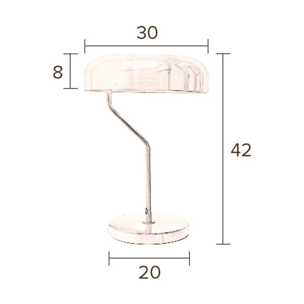 Medeninasta namizna svetilka Dutchbone Eclipse -image-4