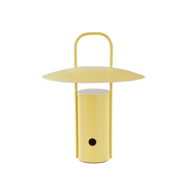 Rumena kovinska LED zatemnitvena namizna svetilka (višina 24 cm) Venna – Jotex