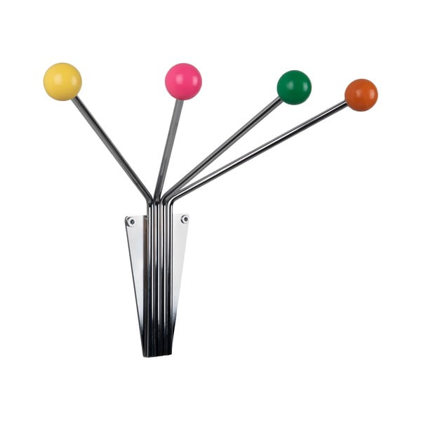 Kovinski stenski obešalnik v srebrni barvi  Neptune  – PT LIVING-image-2