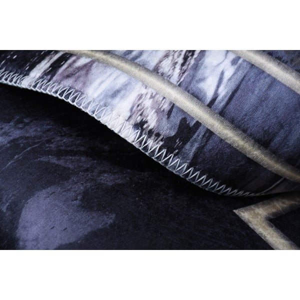 Črna preproga Vitaus Willow, 160 x 230 cm-image-3